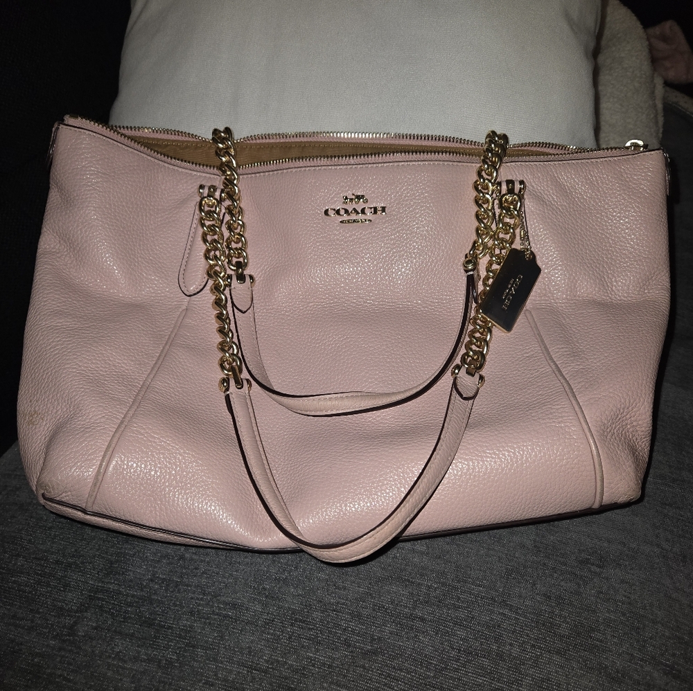 Coach tote bag, pink